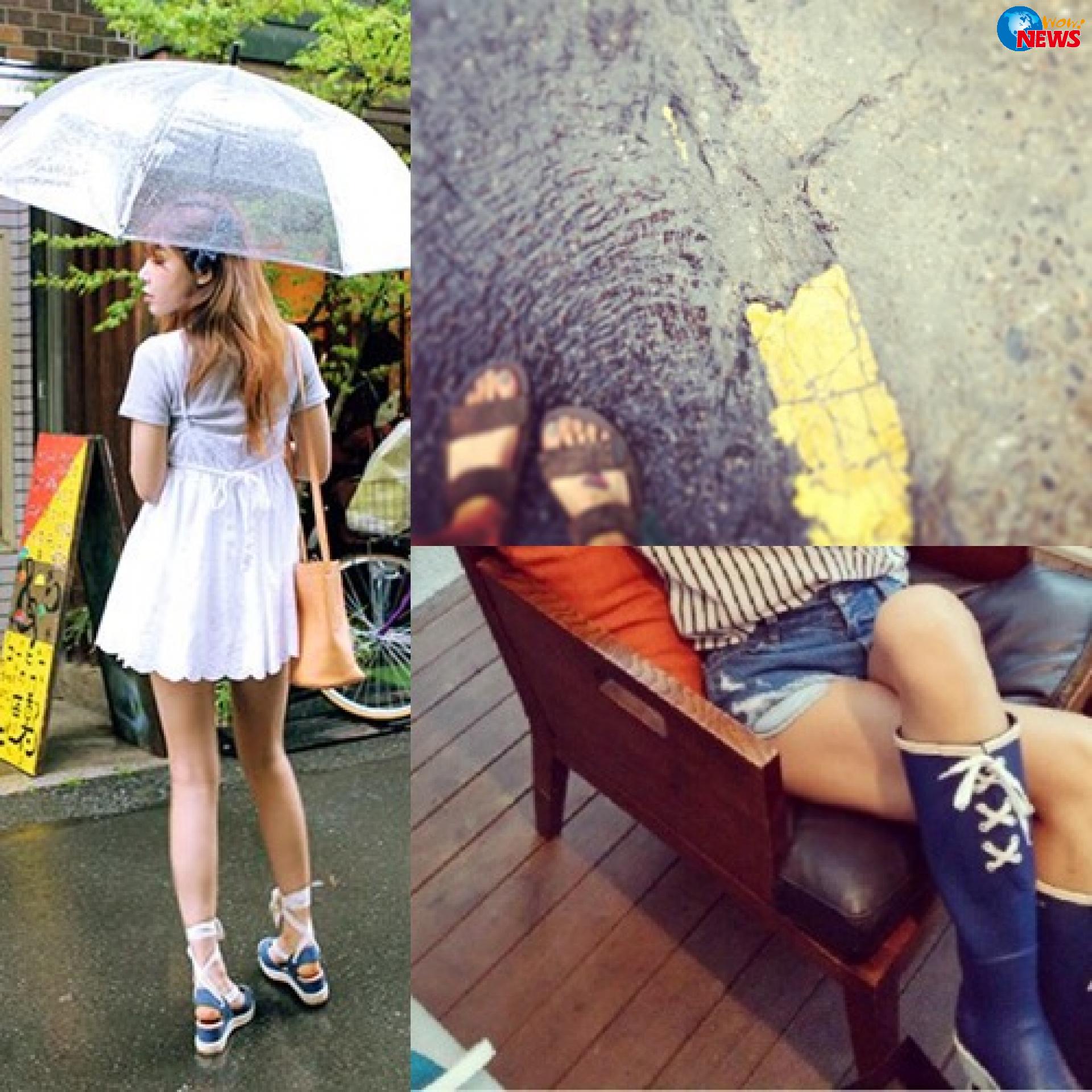 夏日梅雨季跟着刘雯 奚梦瑶 宋茜一起穿时髦的雨靴更配哦_凤凰时尚