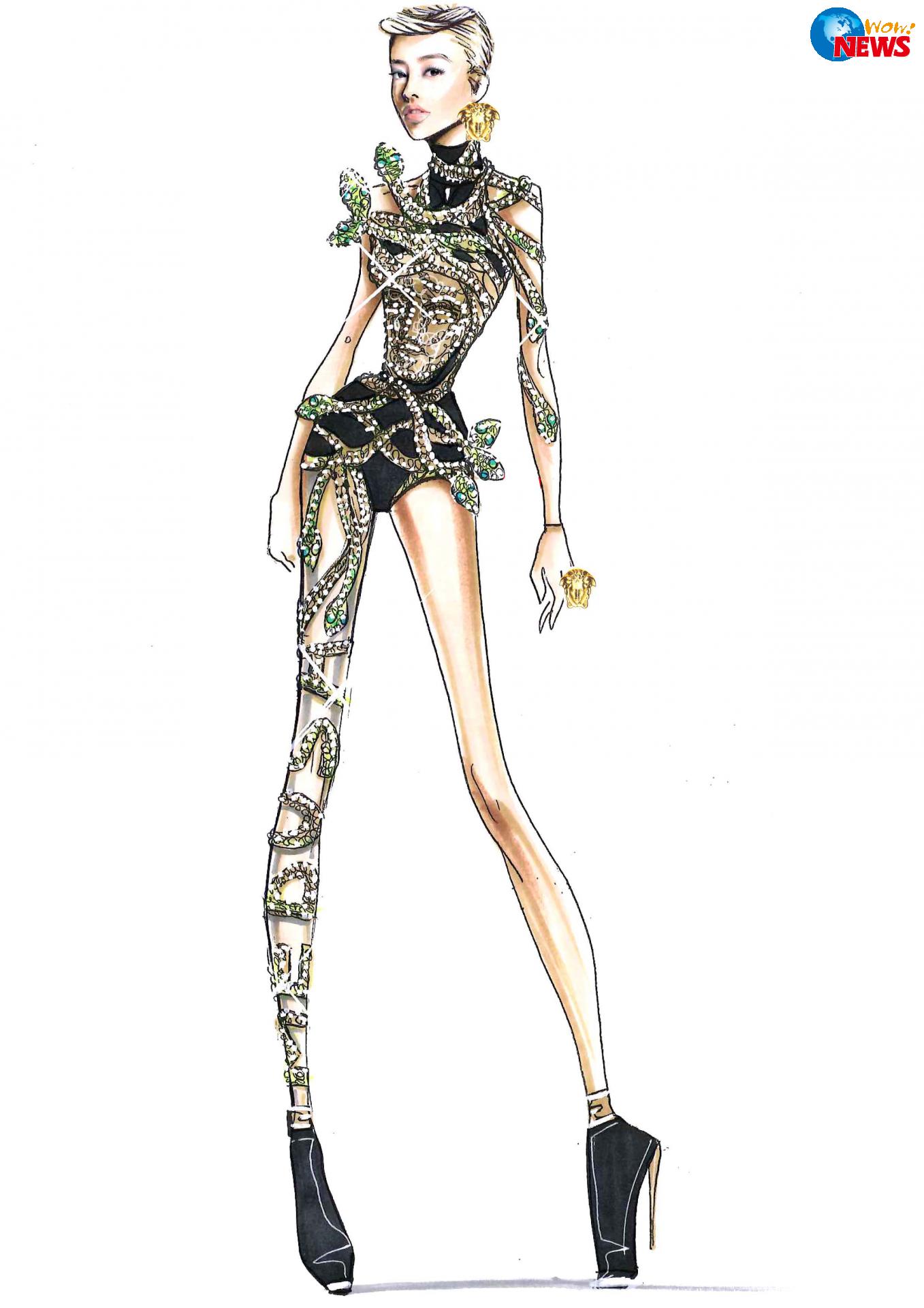 蔡依林身穿完美订制服 耗费八小时扮演『美杜