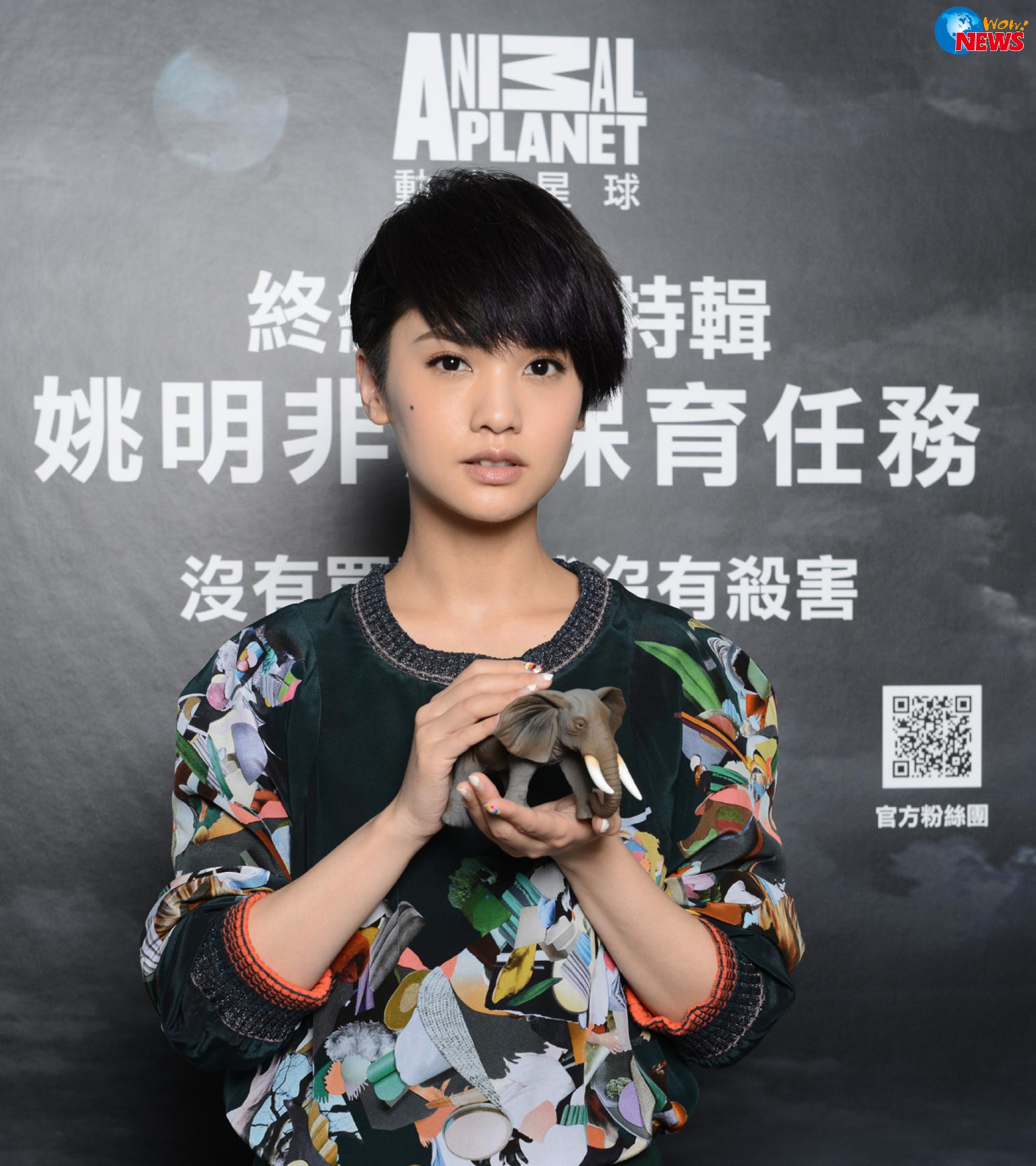 杨丞琳发挥演技 拍摄宣传影片为大象犀牛发声