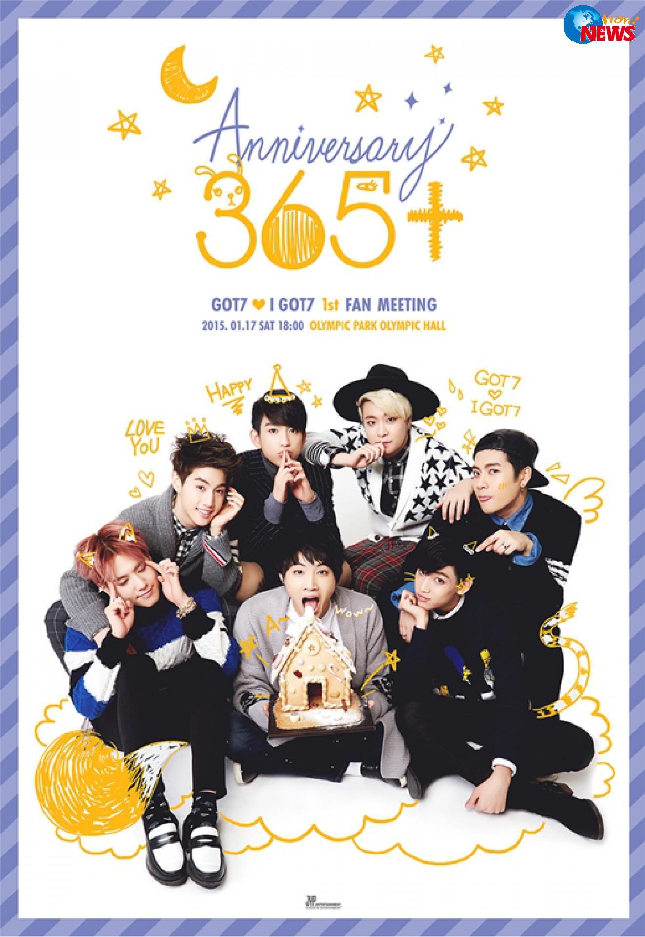 GOT7举行首次 粉丝 见面会  命名 365+积极表决